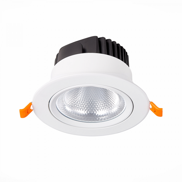 ST211.538.15.24 Св-к встр. Белый LED 1*15W 3000K 1 125Lm Ra80 24° IP20 D109xH65 220-240V Встраиваемые светильники, изображение 2