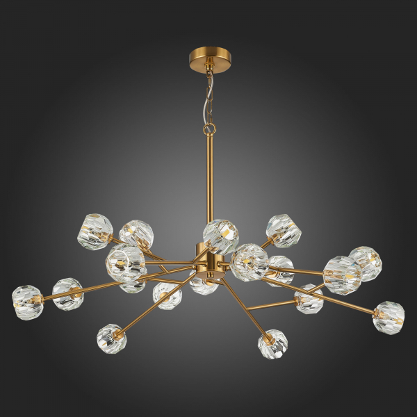 SL1166.303.18 Светильник подвесной ST-Luce Латунь/Прозрачный G9 LED 18*5W ROMANO, изображение 10
