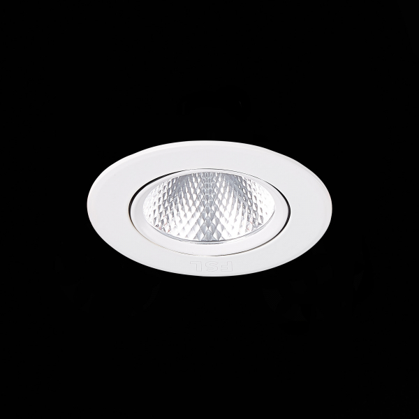 ST211.538.06.24 Св-к встр. Белый LED 1*6W 3000K 480Lm Ra80 24° IP20 D86xH50 220-240V Встраиваемые светильники, изображение 8