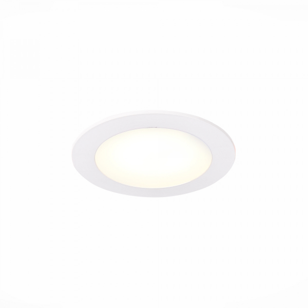 ST209.538.06 Св-к встр. Белый LED 1*6W 3000K 330Lm Ra80 110° IP20 D120xH8 90-265V Встраиваемые светильники, изображение 3