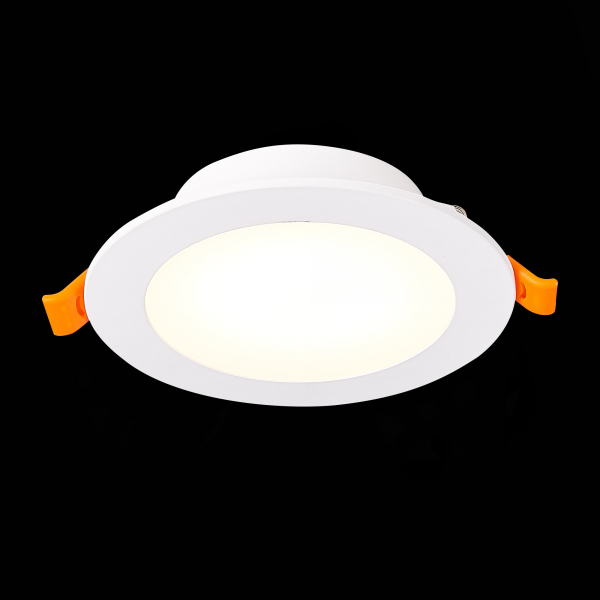 ST212.508.10 Св-к встр. Белый LED 1*10W 3000K/4000K/6000K 850Lm Ra80 110° IP20 D120xH30 220-240V Встраиваемые светильники, изображение 5