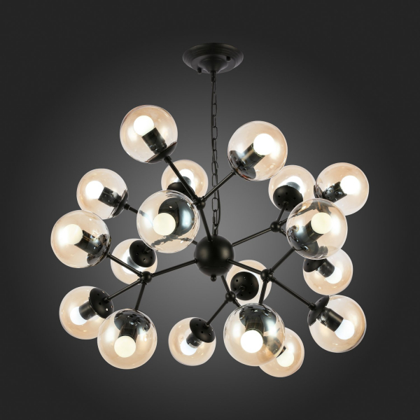 SLE154913-18 Светильник подвесной Черный/Янтарный E27 18*60W LACOTTA, изображение 7