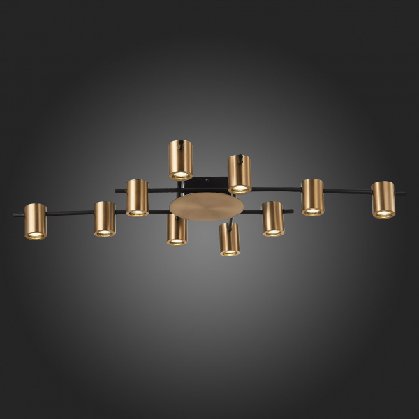 SL1207.402.10 Светильник потолочный ST-Luce Черный/Латунь GU10 10*7W VEROLI, изображение 8