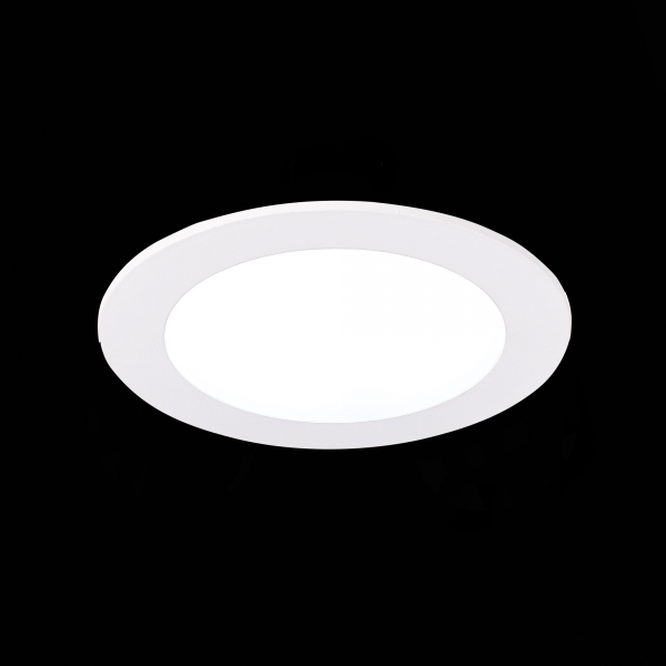 ST212.508.10 Св-к встр. Белый LED 1*10W 3000K/4000K/6000K 850Lm Ra80 110° IP20 D120xH30 220-240V Встраиваемые светильники, изображение 7