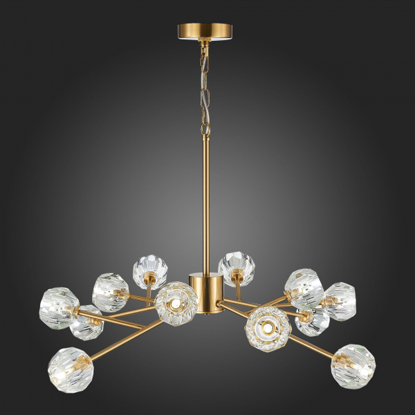 SL1166.303.12 Светильник подвесной ST-Luce Латунь/Прозрачный G9 LED 12*5W ROMANO, изображение 11