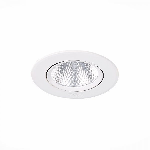 ST211.538.06.24 Св-к встр. Белый LED 1*6W 3000K 480Lm Ra80 24° IP20 D86xH50 220-240V Встраиваемые светильники, изображение 4