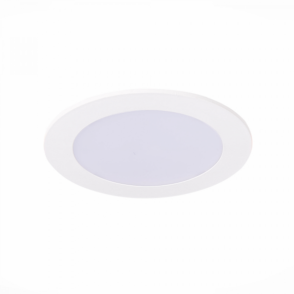 ST212.508.10 Св-к встр. Белый LED 1*10W 3000K/4000K/6000K 850Lm Ra80 110° IP20 D120xH30 220-240V Встраиваемые светильники, изображение 4