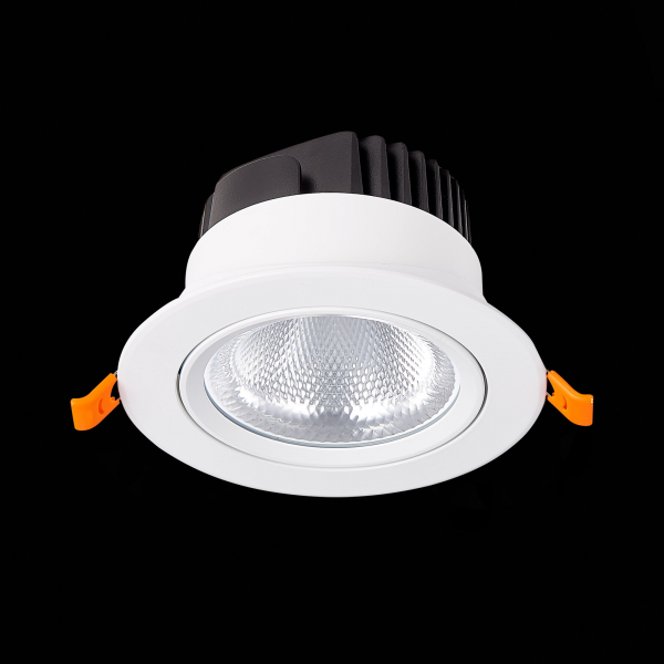ST211.538.15.24 Св-к встр. Белый LED 1*15W 3000K 1 125Lm Ra80 24° IP20 D109xH65 220-240V Встраиваемые светильники, изображение 6