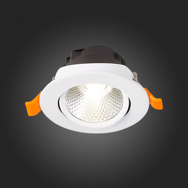 ST211.538.06.24 Св-к встр. Белый LED 1*6W 3000K 480Lm Ra80 24° IP20 D86xH50 220-240V Встраиваемые светильники, изображение 9