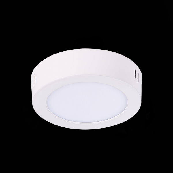 ST112.532.06 Светильник настенно-потолочный Белый LED 1*6W 3000K 330Lm Ra80 120° IP20 D110xH28 90-265V Накладные светильники, изображение 4