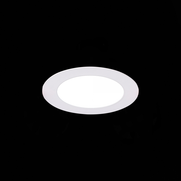 ST210.538.06 Св-к встр. Белый LED 1*6W 3000K 480Lm Ra80 110° IP20 D90xH30 220-240V Встраиваемые светильники, изображение 6