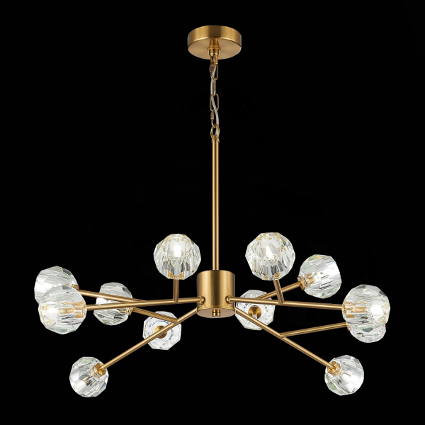 SL1166.303.12 Светильник подвесной ST-Luce Латунь/Прозрачный G9 LED 12*5W ROMANO, изображение 5