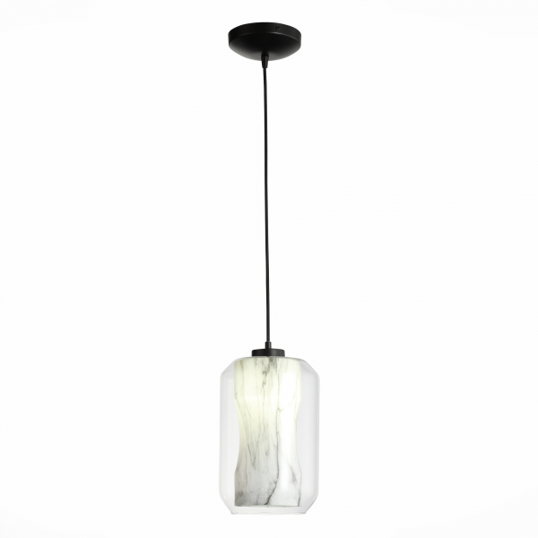 SL1169.103.01 Подвес ST-Luce Черный/Прозрачный, Белый E27 1*40W MARMO, изображение 4