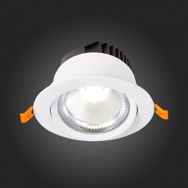 ST211.538.15.24 Св-к встр. Белый LED 1*15W 3000K 1 125Lm Ra80 24° IP20 D109xH65 220-240V Встраиваемые светильники, изображение 9
