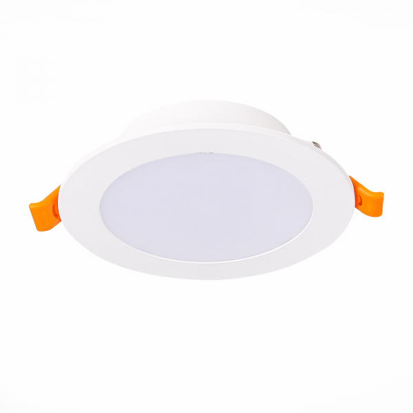 ST212.508.10 Св-к встр. Белый LED 1*10W 3000K/4000K/6000K 850Lm Ra80 110° IP20 D120xH30 220-240V Встраиваемые светильники, изображение 2