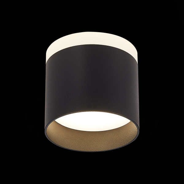 ST102.442.09 Светильник потолочный Черный LED 1*9W 4000K 702Lm Ra&gt;80 120° IP20 D79xH75 170-240V Накладные светильники, изображение 3