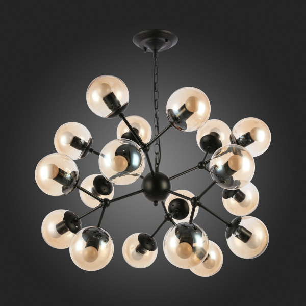 SLE154913-18 Светильник подвесной Черный/Янтарный E27 18*60W LACOTTA, изображение 8