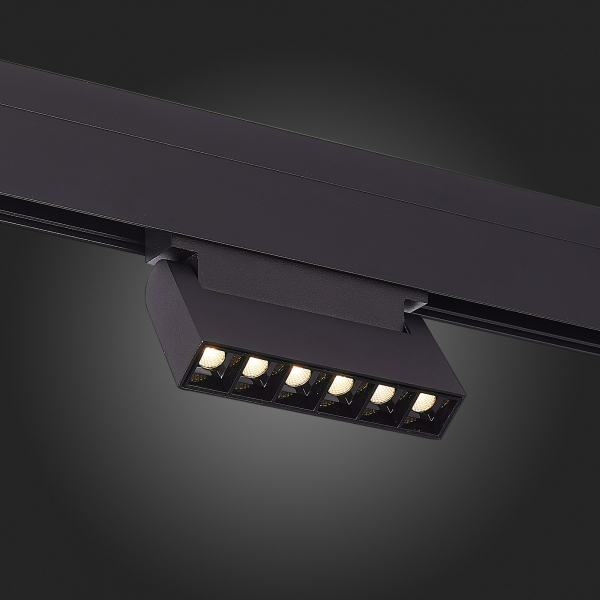 ST364.436.06 Магнитный трековый светильник Черный LED 1*6W 3000K 532Lm Ra&gt;80 36° IP20 L120xW22xH108 48V SKYLINE 48, изображение 7