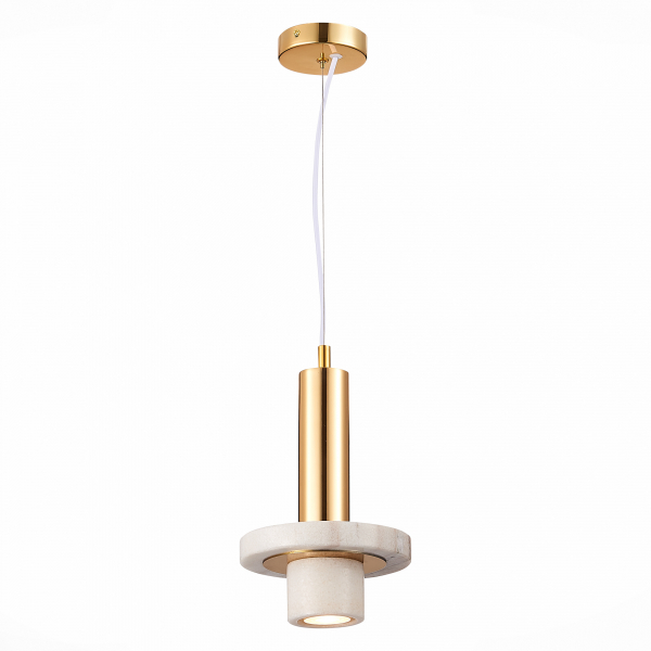 SL1210.503.01 Светильник подвесной ST-Luce Золотистый/Белый GU10 1*5W PIETRA