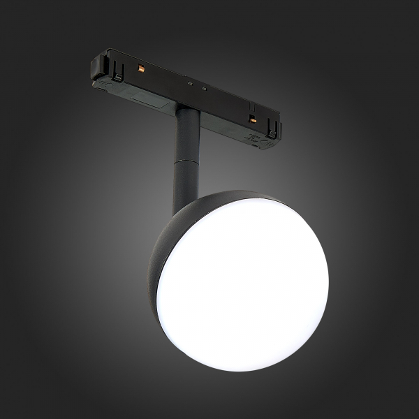 ST358.436.07 Магнитный трековый светильник Черный LED 1*7W 3000K 520Lm Ra&gt;80 120° IP20 L120xW90xH192 48V SKYLINE 48, изображение 9
