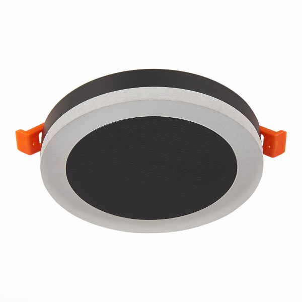 ST104.442.06 Светильник встраиваемый Черный LED 1*6W 4000K 468Lm Ra&gt;80 120° IP20 D110xH20 170-240V Встраиваемые светильники, изображение 2