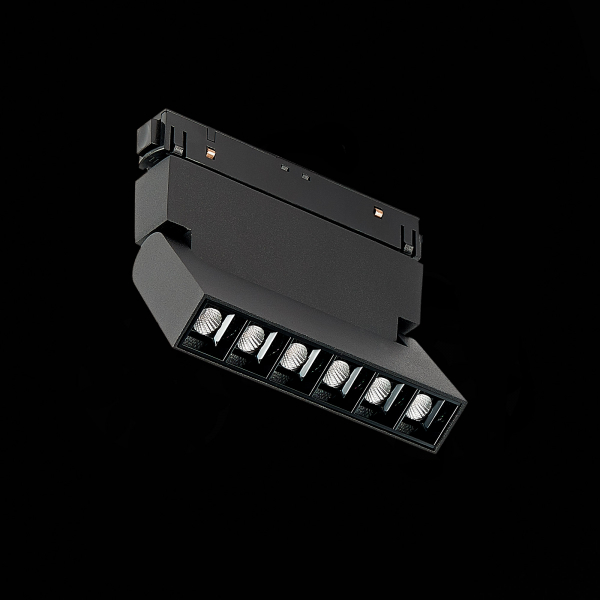 ST364.436.06 Магнитный трековый светильник Черный LED 1*6W 3000K 532Lm Ra&gt;80 36° IP20 L120xW22xH108 48V SKYLINE 48, изображение 6