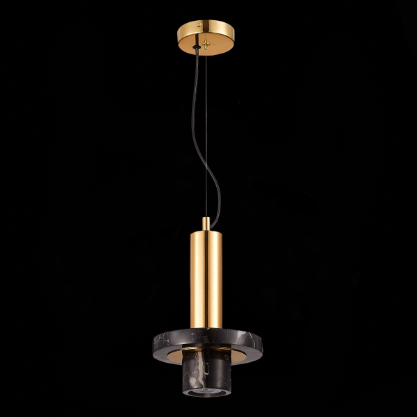 SL1210.403.01 Светильник подвесной ST-Luce Золотистый/Черный GU10 1*5W PIETRA, изображение 6