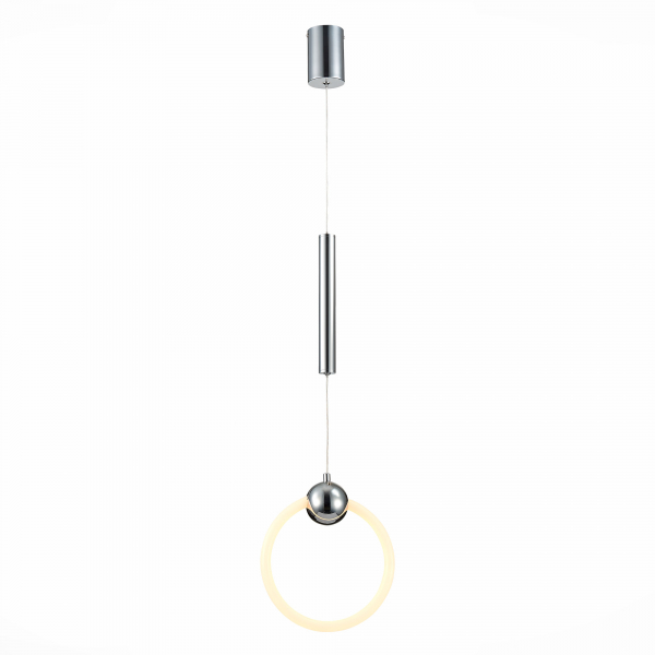 SL1578.103.01 Подвес ST-Luce Хром/Белый,Хром LED 1*15W 3000K GIERA
