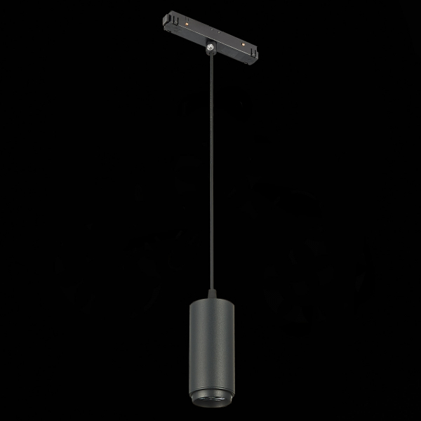 ST357.433.06 Магнитный трековый светильник подвесной ZOOM Черный LED 1*6W 3000K 667Lm Ra&gt;80 10-60° IP20 D60xH120 48V SKYLINE 48, изображение 6