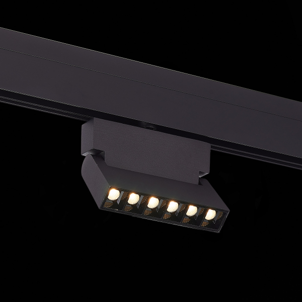 ST362.436.06 Магнитный трековый светильник Черный LED 1*6W 3000K 532Lm Ra&gt;80 36° IP20 L120xW22xH134 48V SKYLINE 48, изображение 4