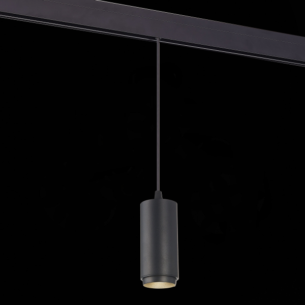 ST357.433.06 Магнитный трековый светильник подвесной ZOOM Черный LED 1*6W 3000K 667Lm Ra&gt;80 10-60° IP20 D60xH120 48V SKYLINE 48, изображение 4