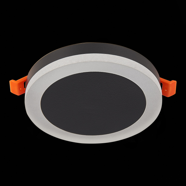ST104.442.06 Светильник встраиваемый Черный LED 1*6W 4000K 468Lm Ra&gt;80 120° IP20 D110xH20 170-240V Встраиваемые светильники, изображение 5