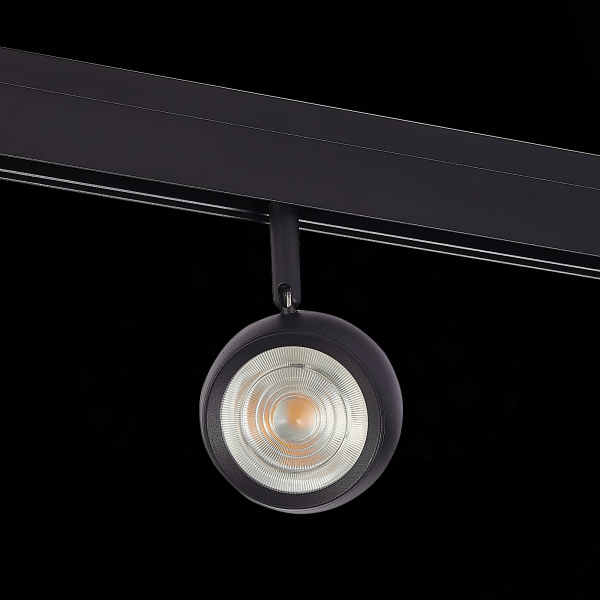 ST355.446.10 Магнитный трековый светильник Черный LED 1*10W 4000K 470Lm Ra&gt;80 36° IP20 L120xW50xH176 48V SKYLINE 48, изображение 4