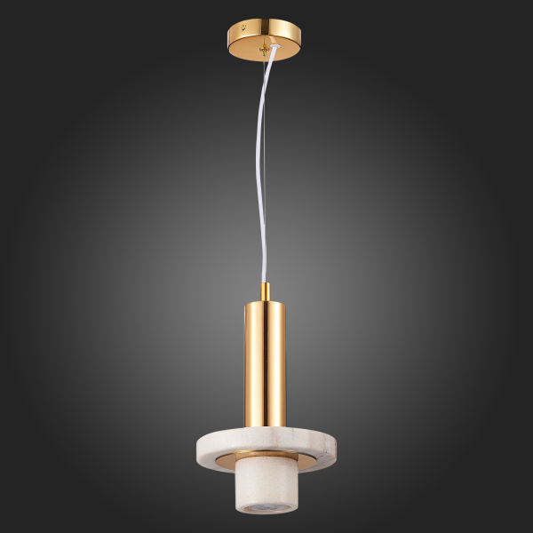 SL1210.503.01 Светильник подвесной ST-Luce Золотистый/Белый GU10 1*5W PIETRA, изображение 8