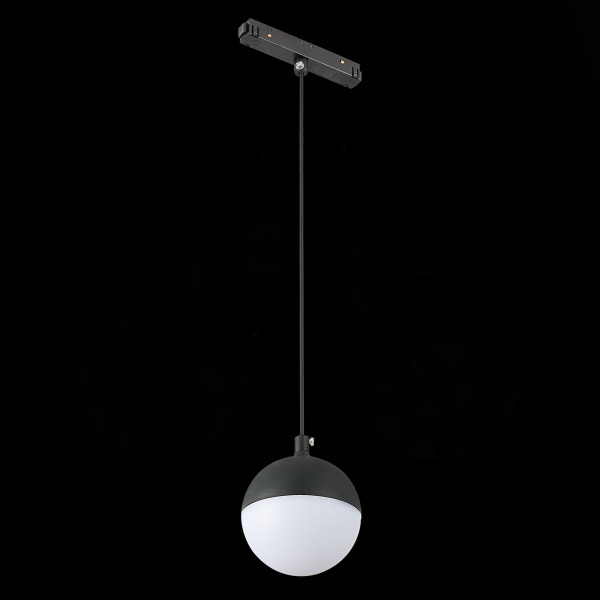 ST358.443.07 Магнитный трековый светильник подвесной Черный LED 1*7W 4000K 520Lm Ra&gt;80 120° IP20 D90xH90 48V SKYLINE 48, изображение 6