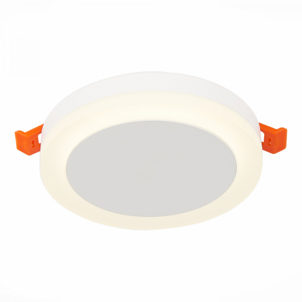 ST104.542.06 Светильник встраиваемый Белый LED 1*6W 4000K 468Lm Ra&gt;80 120° IP20 D110xH20 170-240V Встраиваемые светильники
