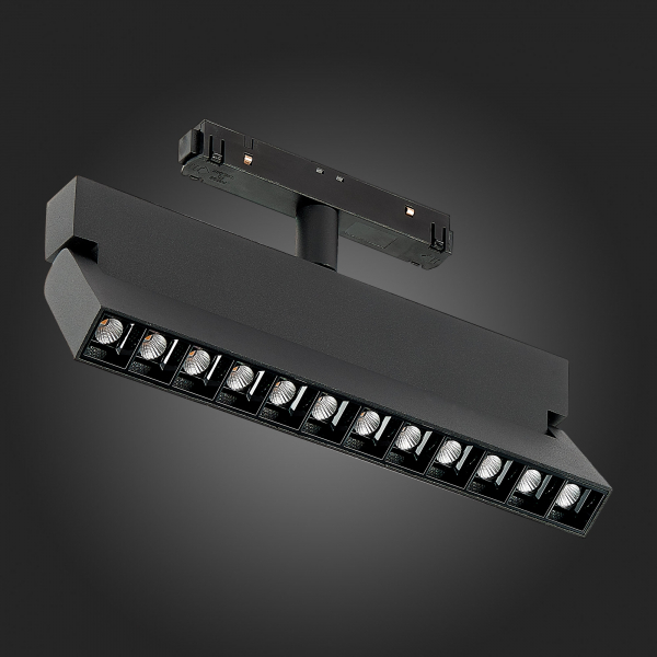 ST362.436.12 Магнитный трековый светильник Черный LED 1*12W 3000K 1 009Lm Ra&gt;80 36° IP20 L219xW22xH134 48V SKYLINE 48, изображение 9