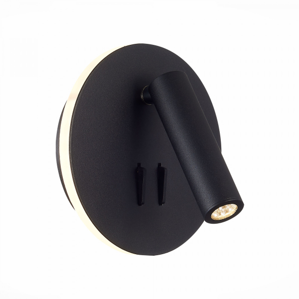 SL1586.413.01 Светильник настенный Черный LED 1*8W 3000K 624Lm Ra&gt;80 24° IP20 L-xW155xH155 170-240V Настенные светильники