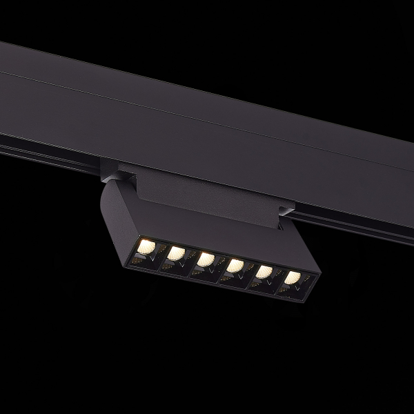 ST364.436.06 Магнитный трековый светильник Черный LED 1*6W 3000K 532Lm Ra&gt;80 36° IP20 L120xW22xH108 48V SKYLINE 48, изображение 4