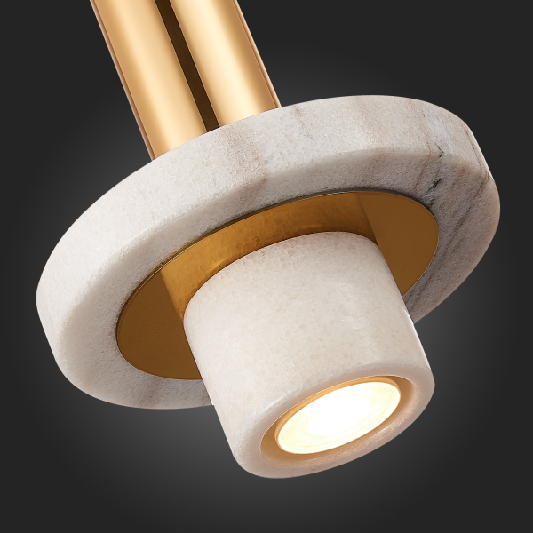 SL1210.503.01 Светильник подвесной ST-Luce Золотистый/Белый GU10 1*5W PIETRA, изображение 9