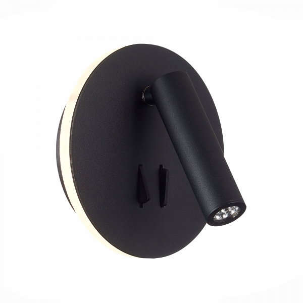 SL1586.413.01 Светильник настенный Черный LED 1*8W 3000K 624Lm Ra&gt;80 24° IP20 L-xW155xH155 170-240V Настенные светильники, изображение 2