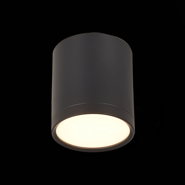 ST113.432.05 Светильник потолочный Черный LED 1*5W 3000K 390Lm Ra&gt;80 120° IP20 D68xH75 170-240V Накладные светильники, изображение 3