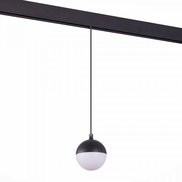 ST358.443.07 Магнитный трековый светильник подвесной Черный LED 1*7W 4000K 520Lm Ra&gt;80 120° IP20 D90xH90 48V SKYLINE 48, изображение 2