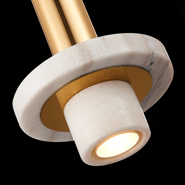 SL1210.503.01 Светильник подвесной ST-Luce Золотистый/Белый GU10 1*5W PIETRA, изображение 6