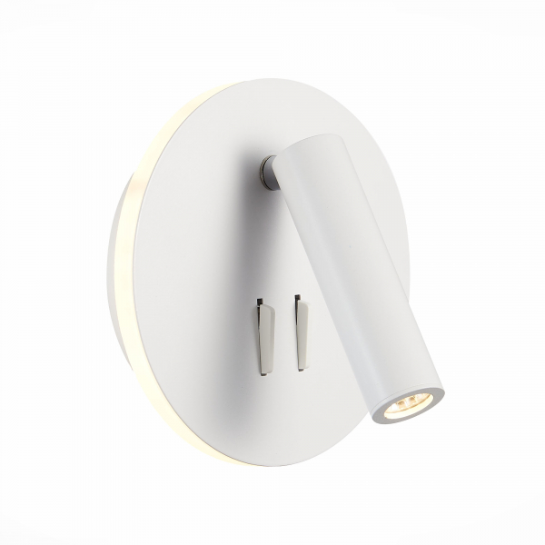 SL1586.513.01 Светильник настенный Белый LED 1*8W 3000K 624Lm Ra&gt;80 24° IP20 L-xW155xH155 170-240V Настенные светильники
