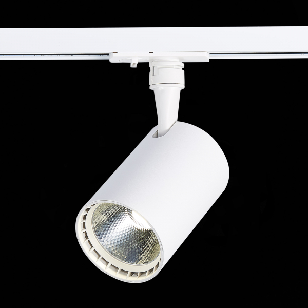 ST351.536.15.36 Св-к трек. Белый LED 1*15W 3000K 1 350Lm Ra?90 36° IP20 L118xW78xH174 100-240V Однофазная трековая система, изображение 4