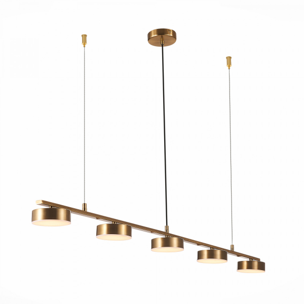 SL6000.303.05 Светильник подвесной ST-Luce Латунь/Латунь LED 5*7W 3000K PANCES, изображение 3
