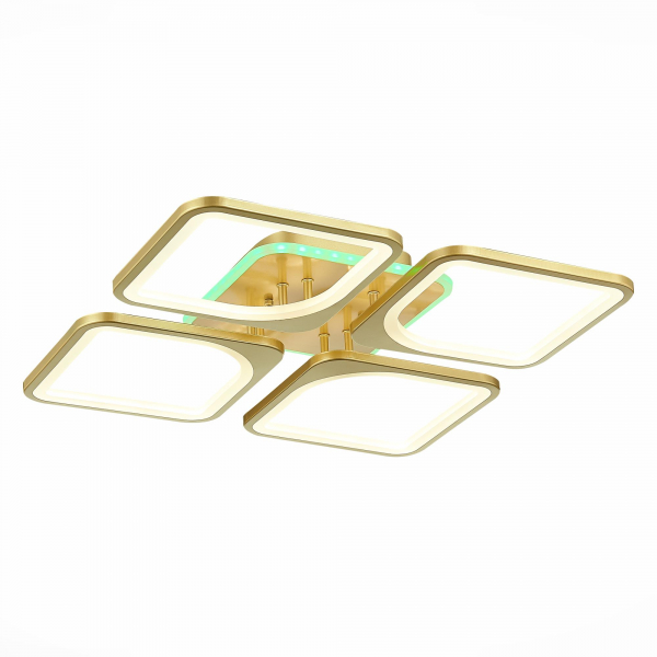 SLE500422-04RGB Светильник потолочный Золотистый/Белый LED 1*136W RGB 8W 3000-6000K VALIA
