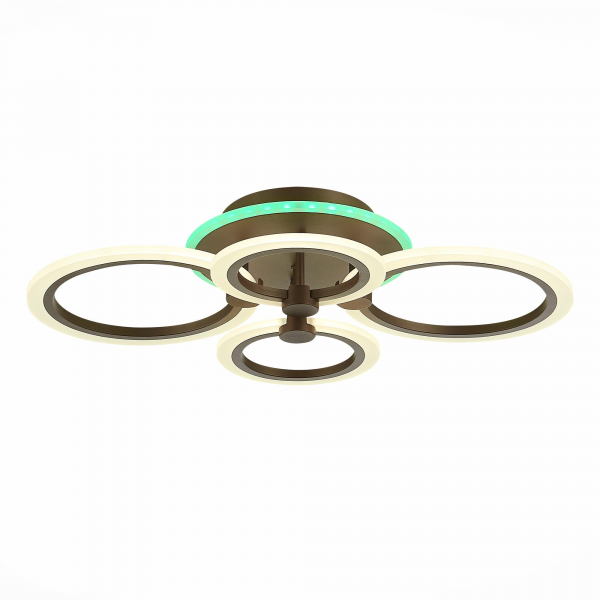 SLE500572-04RGB Светильник потолочный Кофейный/Белый LED 1*72W RGB 7W 3000-6000K CERINA
