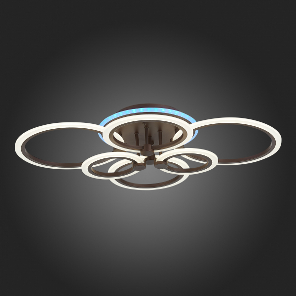 SLE500572-06RGB Светильник потолочный Кофейный/Белый LED 1*132W RGB 8W 3000-6000K CERINA, изображение 8